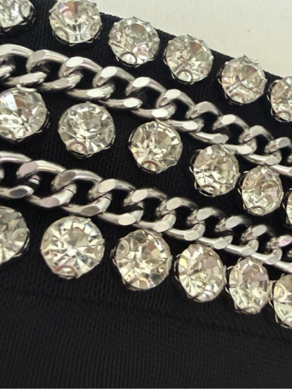 Black Rhinestone Bustier - Picture 5 of 6